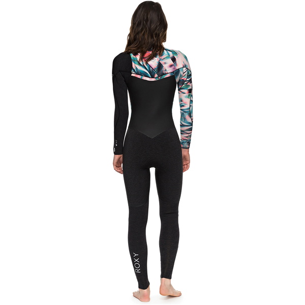 Roxy Womens Performance 4/3mm Chest Zip Wetsuit BLACK ERJW103032